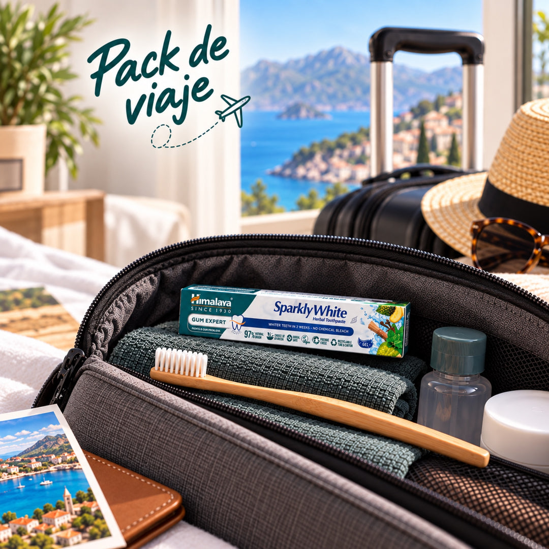 Pasta dental de hierbas Gum Expert: Blanco brillante - Pack de viaje 40g