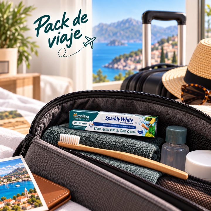 Pasta dental de hierbas Gum Expert: Blanco brillante - Pack de viaje 40g