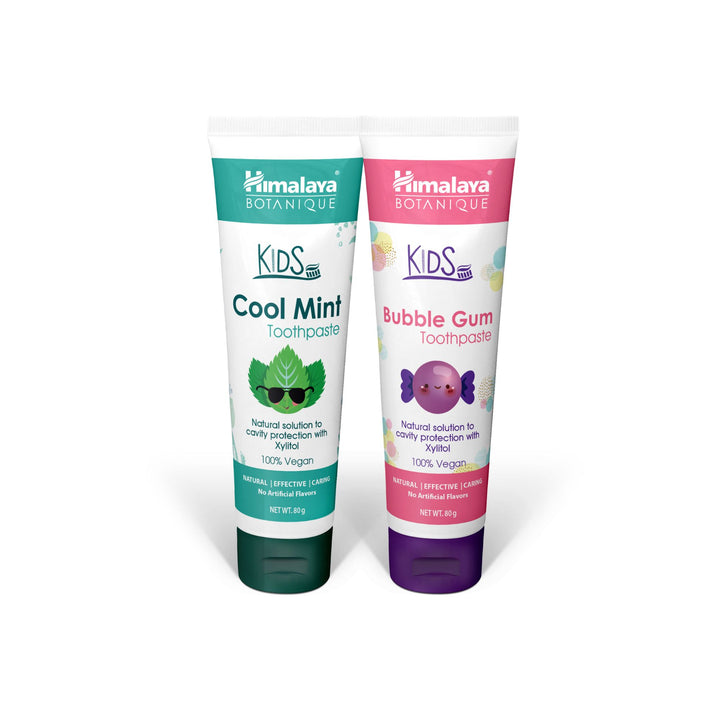Himalaya Botanique Kids Multipack Pasta Dentífrica (Bubble Gum 80g y Menta Fresca 80g)