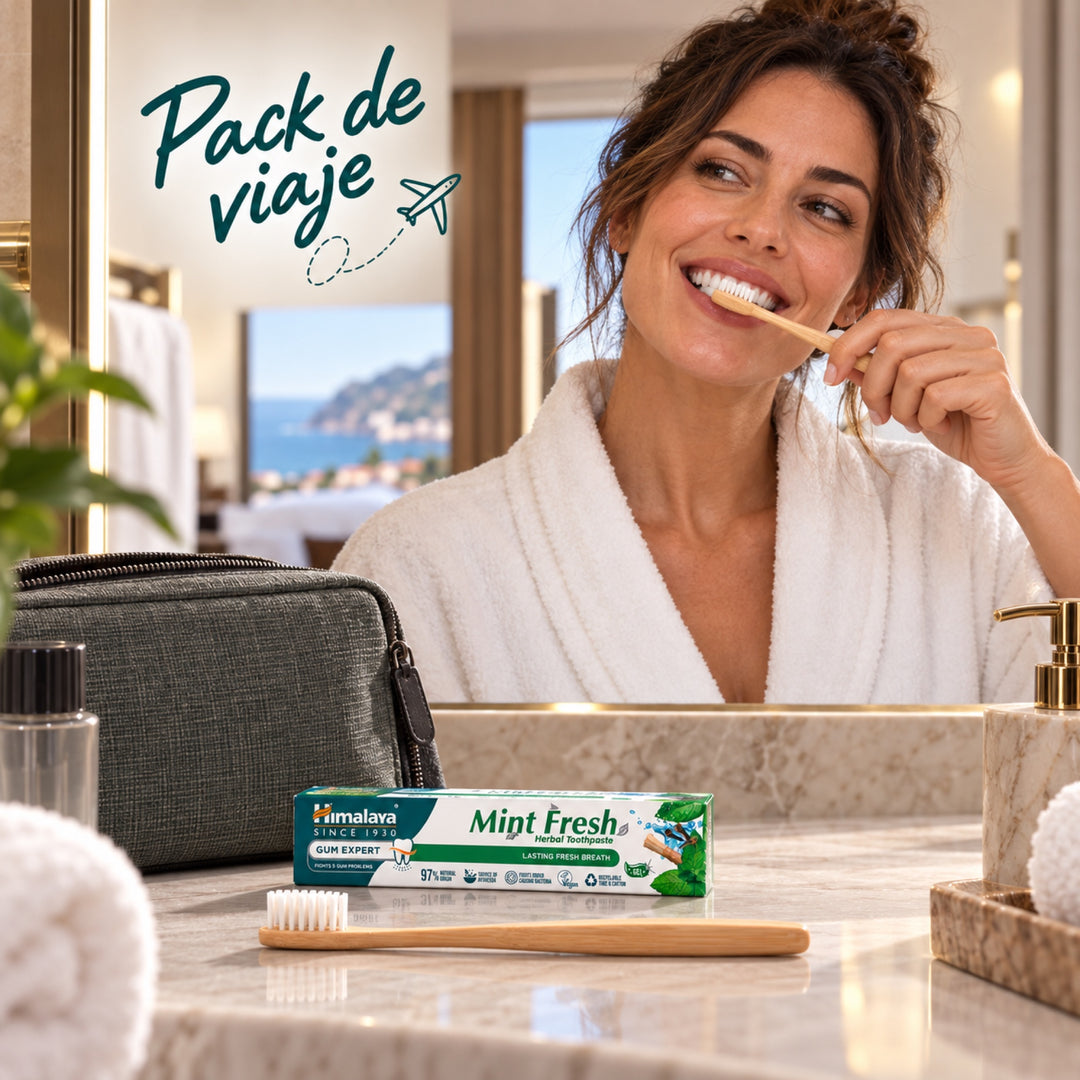 Pasta dental de hierbas Gum Expert: Menta fresca - Pack de viaje 40g