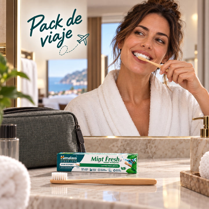 Pasta dental de hierbas Gum Expert: Menta fresca - Pack de viaje 40g