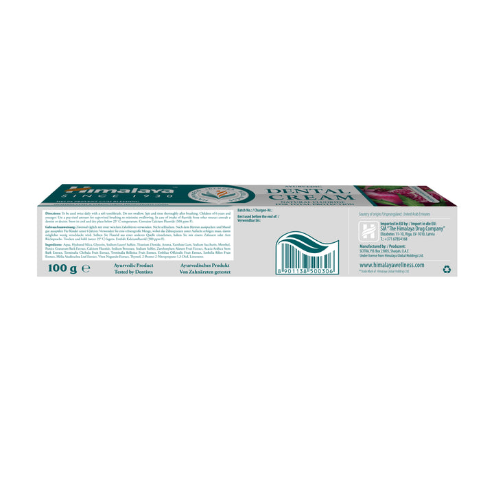 Pasta dental de hierbas de Ayurvedic - Neem y granada
