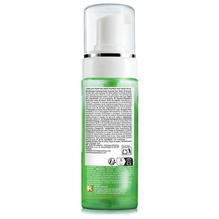 Limpiador facial espumoso purificante de neem
