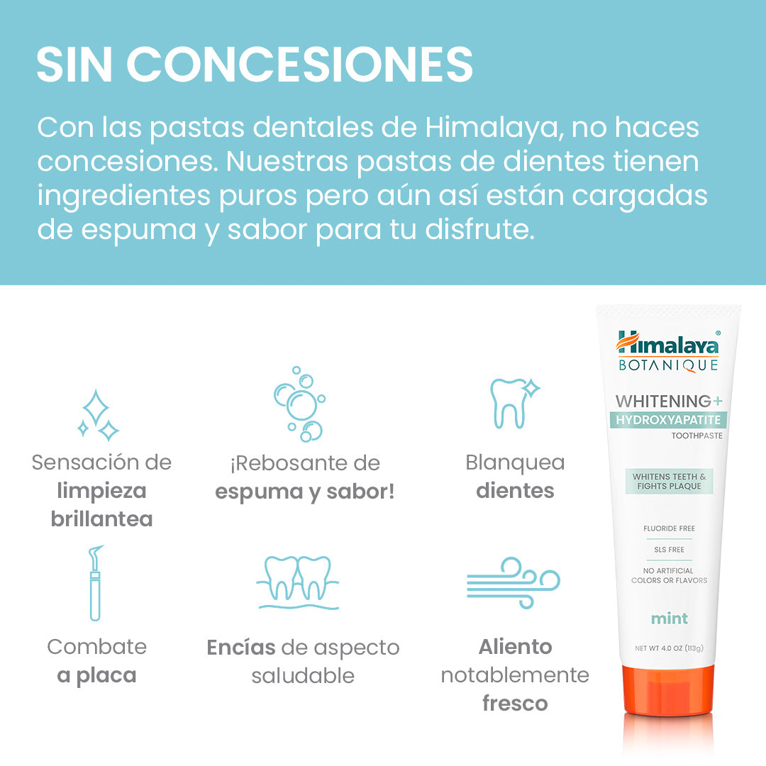 Himalaya Botanique blanqueadora con hidroxiapatita Pasta de dientes - 113g