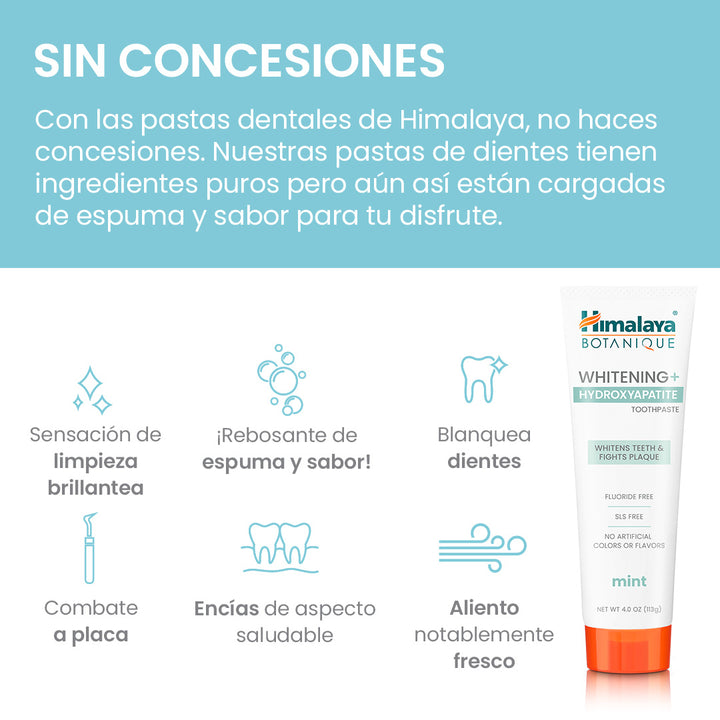 Himalaya Botanique blanqueadora con hidroxiapatita Pasta de dientes - 113g