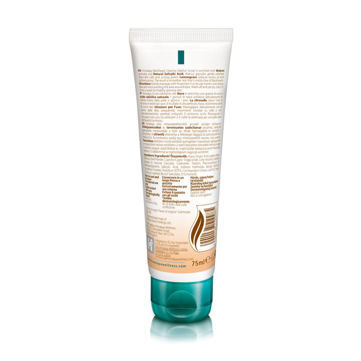 Exfoliante facial de nuez para puntos negros