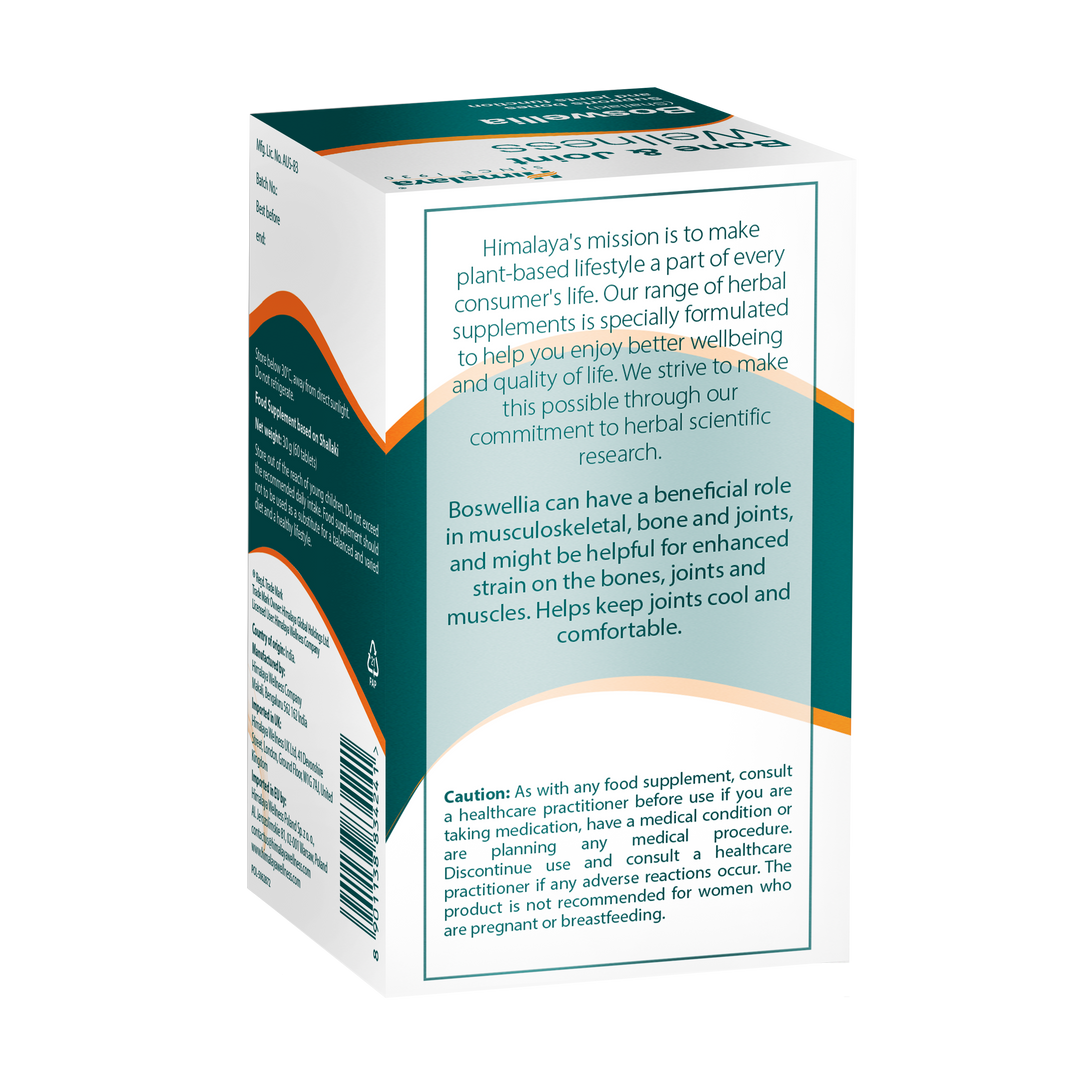 Himalaya Bone &amp; Joint Wellness Boswellia - 60 Comprimidos