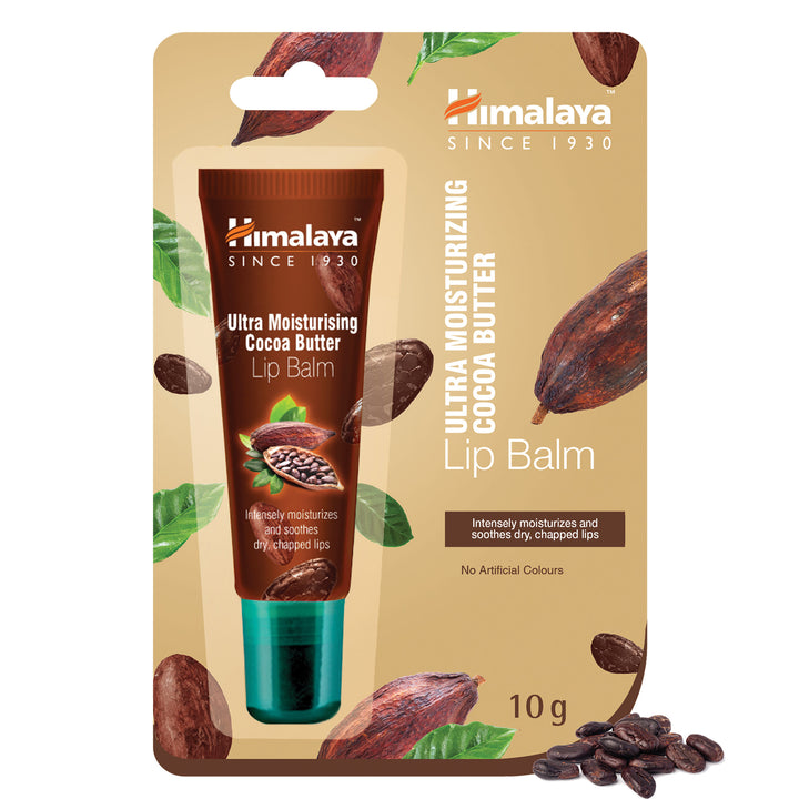 BÁLSAMO LABIAL DE MANTECA DE CACAO ULTRAHIDRATANTE DE HIMALAYA 10G