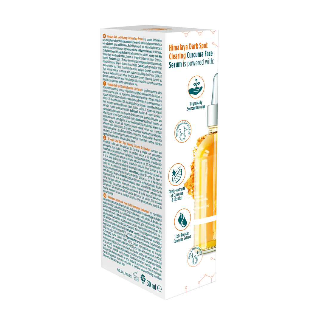 Suero facial de cúrcuma aclarador de manchas oscuras Himalaya