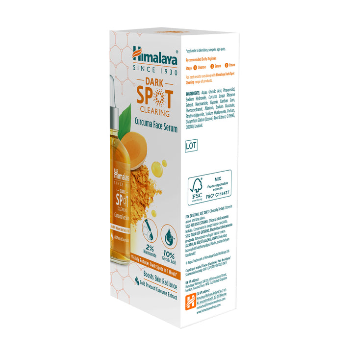 Suero facial de cúrcuma aclarador de manchas oscuras Himalaya
