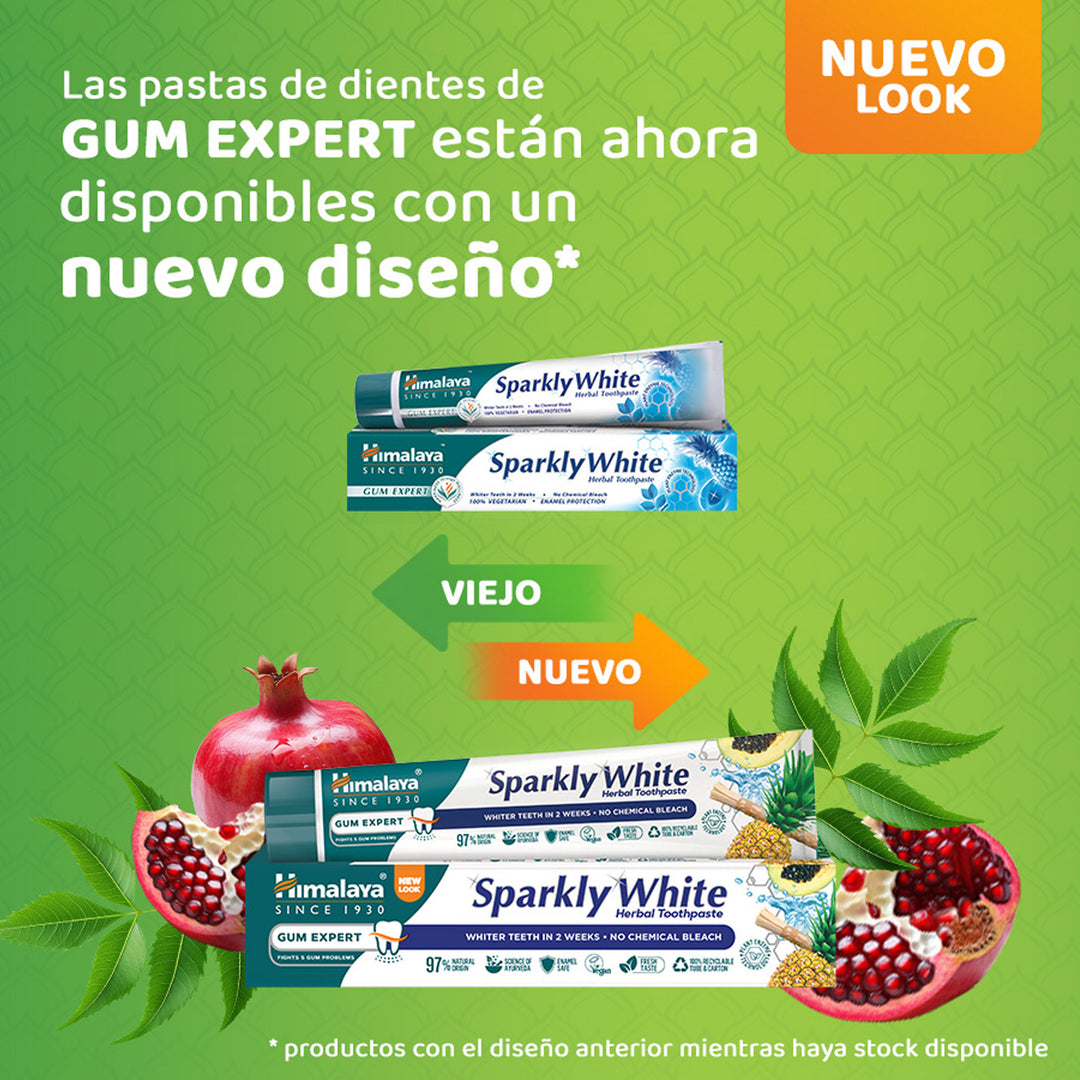 Pasta dental de hierbas Gum Expert: Blanco brillante