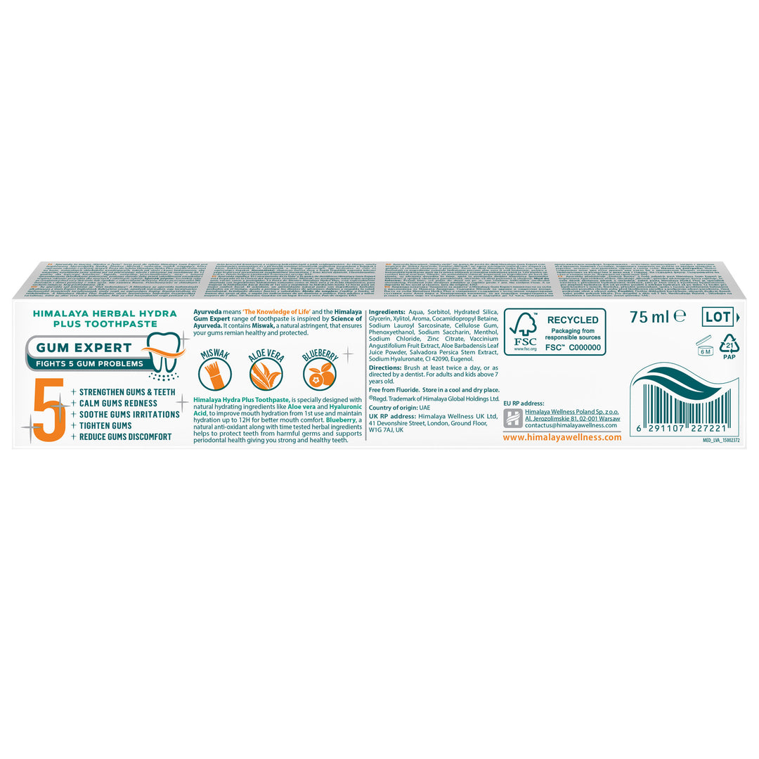 Himalaya Gum Expert Hydra Plus Dentífrico a base de hierbas - 75 ml