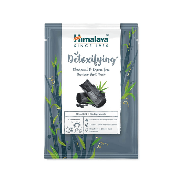 Sheet Mask de Té Verde de Bambú &amp; Carbón