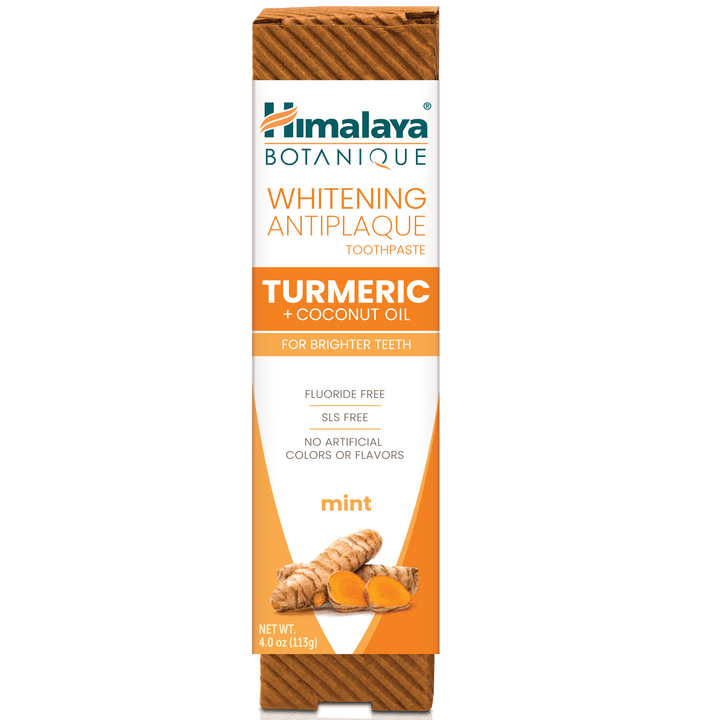 Himalaya Botanique Pasta De Dientes Blanqueadora Antiplaca Cúrcuma + Aceite De Coco 113G