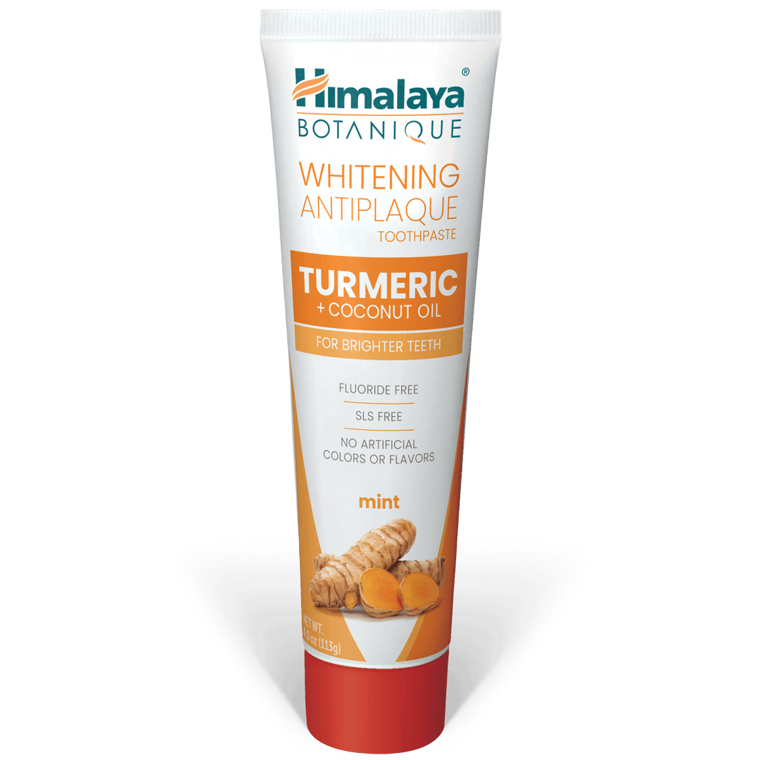 Himalaya Botanique Pasta De Dientes Blanqueadora Antiplaca Cúrcuma + Aceite De Coco 113G