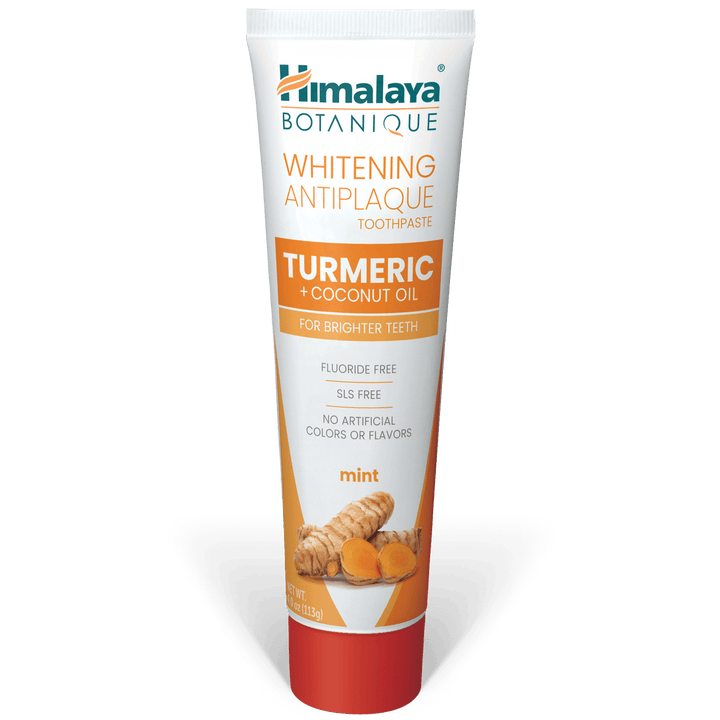 Himalaya Botanique Pasta De Dientes Blanqueadora Antiplaca Cúrcuma + Aceite De Coco 113G