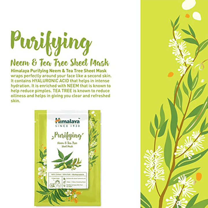 Sheet Mask de Neem &amp; Árbol de Té